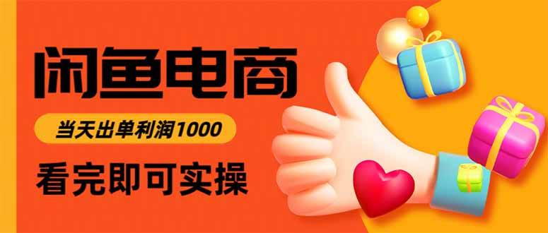 (16872期)闲鱼高利润电商,当天上架当天出单,一单利润300-邪修侠数据中心