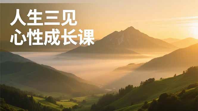（16897期）人生三见心性成长课，见天地众生自己，搞透人性安顿身心，活出清晰自我，内在富足无价-邪修侠数据中心
