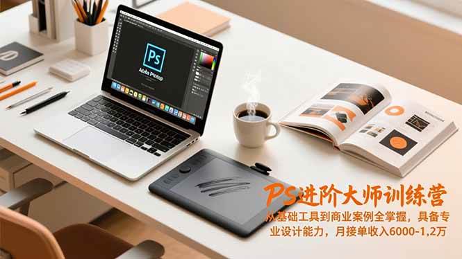 （16868期）PS进阶大师训练营，从基础工具到商业案例全掌握，具备专业设计能力，月接单收入6000-1.2万-邪修侠数据中心